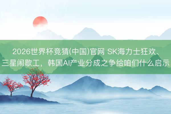 2026世界杯竞猜(中国)官网 SK海力士狂欢、三星闹歇工，韩国AI产业分成之争给咱们什么启示