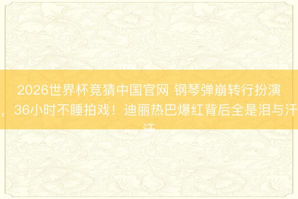 2026世界杯竞猜中国官网 钢琴弹崩转行扮演，36小时不睡拍戏！迪丽热巴爆红背后全是泪与汗
