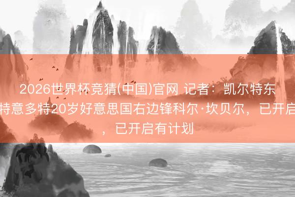 2026世界杯竞猜(中国)官网 记者：凯尔特东说念主特意多特20岁好意思国右边锋科尔·坎贝尔，已开启有计划