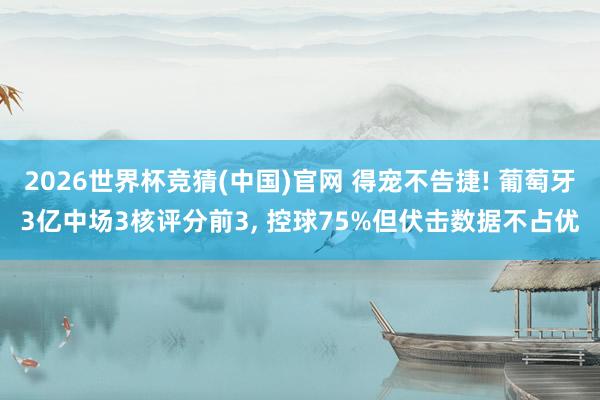 2026世界杯竞猜(中国)官网 得宠不告捷! 葡萄牙3亿中场3核评分前3, 控球75%但伏击数据不占优